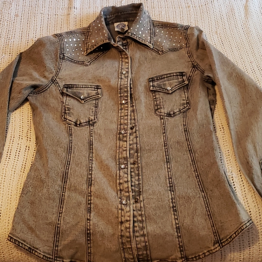 Grey denim jacket